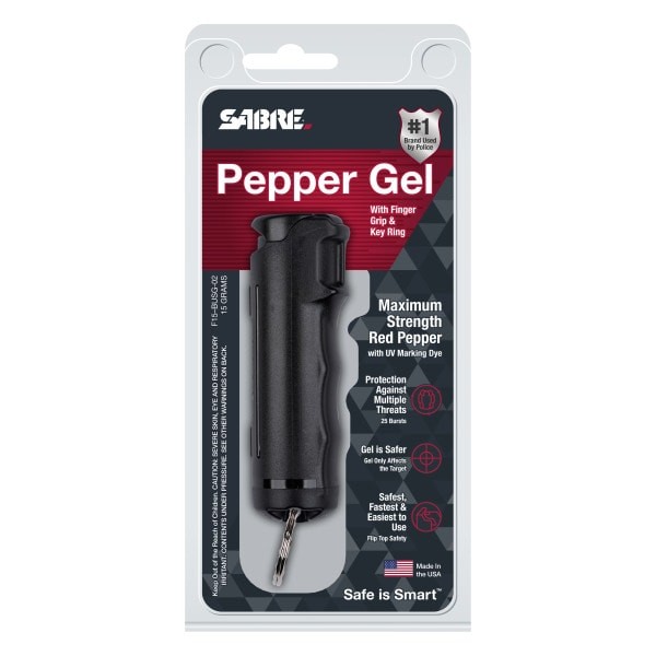 Sabre Red Black Flip Top Pepper Gel